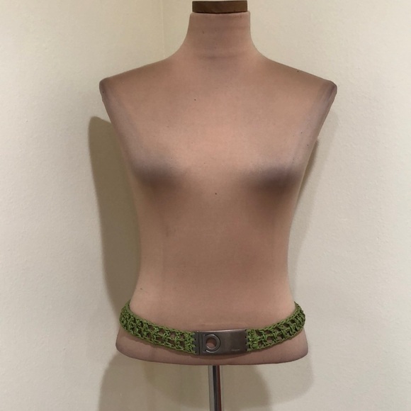 Ferragamo Waist Belt Size 34” Avocado Green main image 5